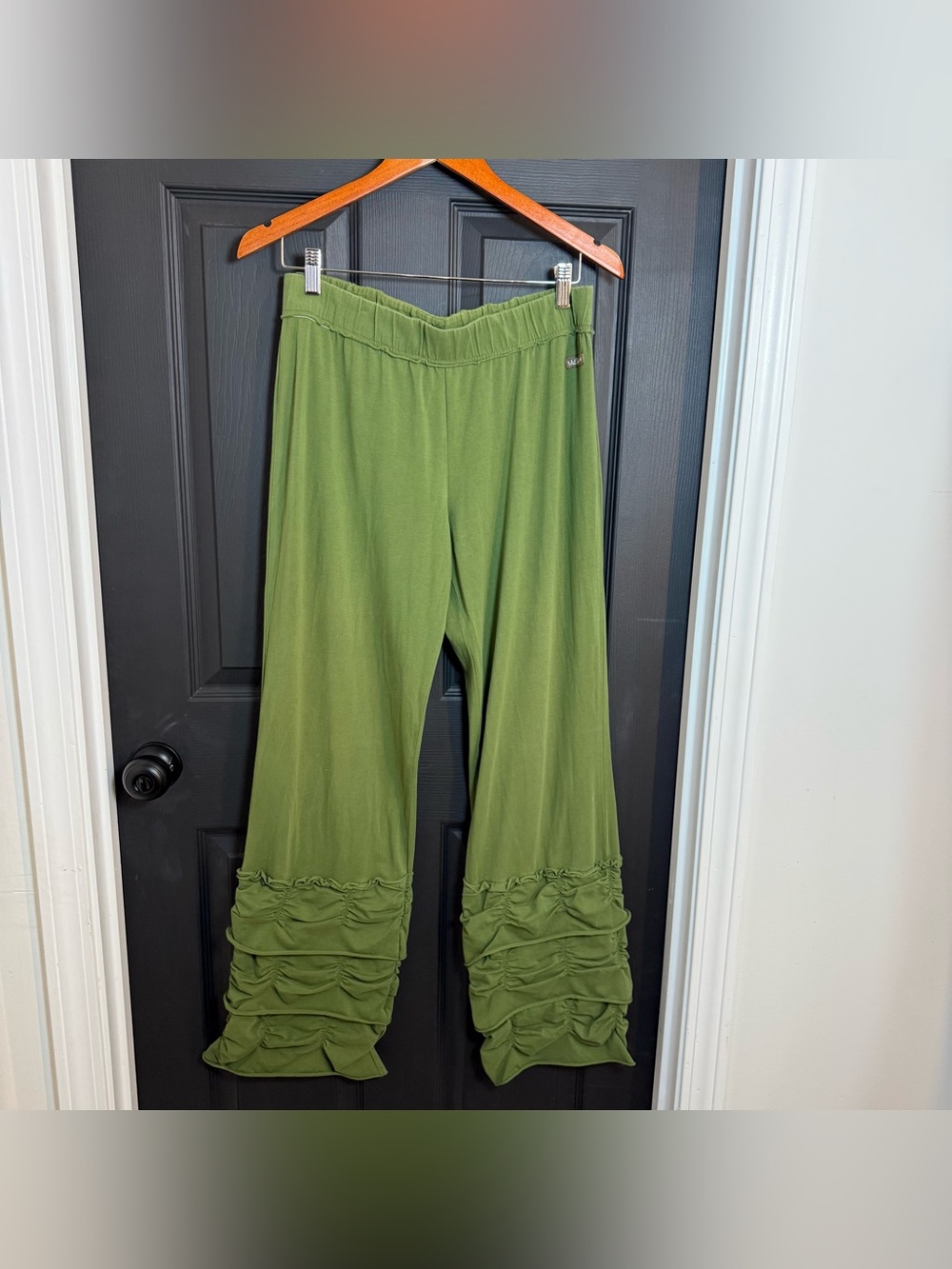 Matilda Jane Olive Green Flare Pants with Ruffled Ankles
